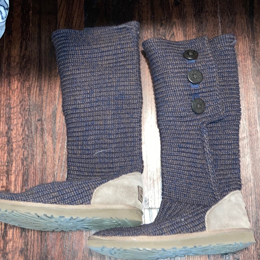 Dark Purple Classic UGG Cardy Boot- Foldover or Tall- Size 9